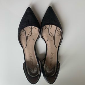 3/$15 Pointed Toe with Open Sides Black Fl…